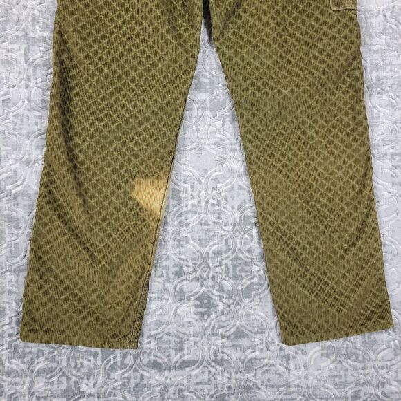 Lee Brooklyn Circus Jeans Men’s Size 34X32 Green Corduroy Double Knee Cowboy - Picture 7 of 16